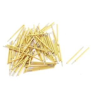 uxcell P50J Spherical Tip Spring Loaded Test Probe Pin 16mm Length 100Pcs