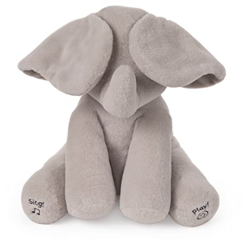 Baby GUND Official Animated Flappy The Elephant Stuffed Animal Baby Toy Plush for Baby Boys and Girls, Gray, 12″ (Song Styles May Vary) | The Storepaperoomates Retail Market - Fast Affordable Shopping