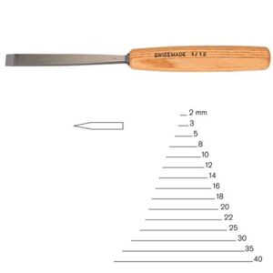 PFEIL”Swiss Made” 14mm # 1 Sweep Straight Chisel – Double Bevel