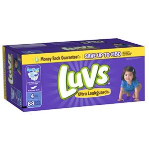 Luvs Ultra Leakguards, Stage 4 Disposable Diaper, 88 Ct