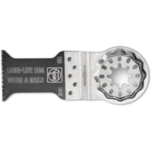 Fein StarLock E-Cut Long-Life Saw Blade for Wood, Drywall and Plastics – 1-3/8×2″, 1-Pack – 63502160260