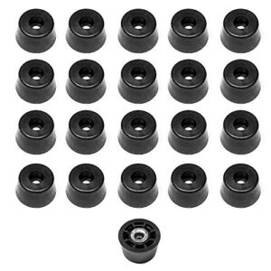 20 Small Extra Tall Round Rubber Feet Bumpers – .437 H X .750 D – Made in USA – Food Safe