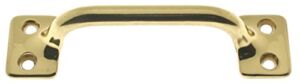 idh by St. Simons 25042-003 Professional Grade Quality Solid 3-1/2″ c/c Sash Lift/Door Pull, 3-1/2 in, Polished Brass