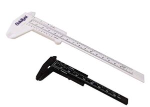 OntaRyon Plastic Caliper Sliding Vernier (Set x2) 150mm/6” and 80mm / 3” Economical Measuring Tool Gauge Depth Height