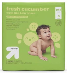 up & up Cucumber Baby Wipes, 216 Count