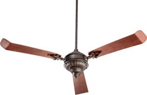 Quorum International Brewster 3-Blade 60″ Ceiling Fan – Oiled Bronze – 27603-86