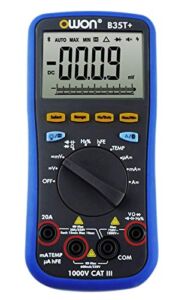 OWON B35T Plus Multimeter with True RMS Measurement, Bluetooth BLE 4.0 (Android and iOS) and Offline Data Recording Function
