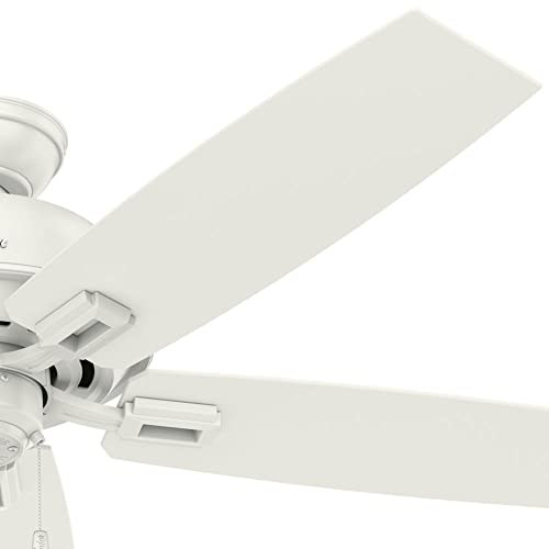 Hunter Donegan Indoor / Outdoor Ceiling Fan with Pull Chain Control, 52″, Fresh White | The Storepaperoomates Retail Market - Fast Affordable Shopping