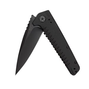 Kershaw Fatback (1935) Multipurpose Knife With 3.5 In. Stainless Steel Black-Oxide Coated Blade; Glass-Filled Nylon Handle With SpeedSafe Opening; Liner Lock; 4-Position Deep-Carry Pocketclip; 3.6 oz