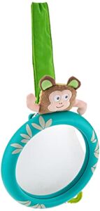 Taf Toys Tropical Car Mirror | Rear Facing Baby Mirror Enables Easier Drive & Easier Parenting, Eye to Eye Contact with Baby While Driving, Back Seat Adjustable Velcro Attachment, Colorful Design