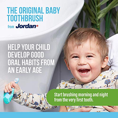 Jordan ® | Step 1 Baby Toothbrush | 0-2 Years, Soft Bristles, BPA Free | 4 Pack | The Storepaperoomates Retail Market - Fast Affordable Shopping