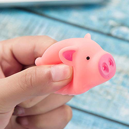HAKACC 20 PCS mini Rubber Pig Baby Bath Toys Pink Rubber Screaming Sound Piggie Party Favors for Kids | The Storepaperoomates Retail Market - Fast Affordable Shopping