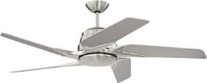 Craftmade Ceiling Fan With Dimmable LED Light and Remote SOE54BNK5 Solo 54 Inch, Brushed Nickel