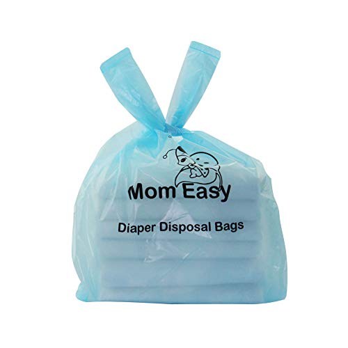 MOM EASY Diaper Sacks with Easy-to-Tie Handles Baby Diaper Disposal Bag Unscented Leak Proof Easy Dispensing Baby Poop Bags 8 x 15 inches, 600 Pcs | The Storepaperoomates Retail Market - Fast Affordable Shopping
