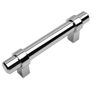 10 Pack – Cosmas 161-4CH Polished Chrome Contemporary Bar Cabinet Handle Pull – 4″ Hole Centers
