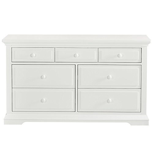 Evolur Parker Double Dresser, Winter White, 54×20.3×32 Inch (Pack of 1) | The Storepaperoomates Retail Market - Fast Affordable Shopping