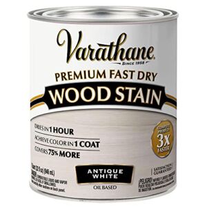 Varathane 297424 Premium Fast Dry Wood Stain, Quart, Antique White