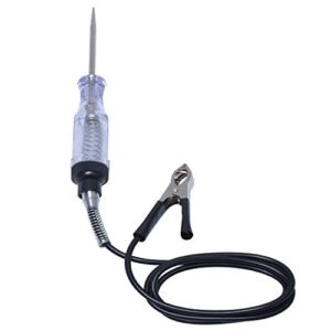 Podoy Car Voltage Tester Light Circuit Continuity Fuse for 6-24V DC Long Systems Probe Test Light