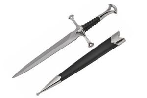 13.5″ KING ARTHUR MEDIEVAL Historical SHORT SWORD DAGGER Knife Scabbard + SHEATH