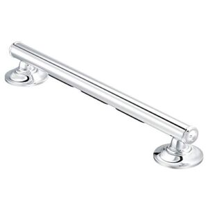 Moen R8716D1GCH Home Care Safety 16-inch Bathroom Grab Bar with Comfort Grip Pad, Chrome