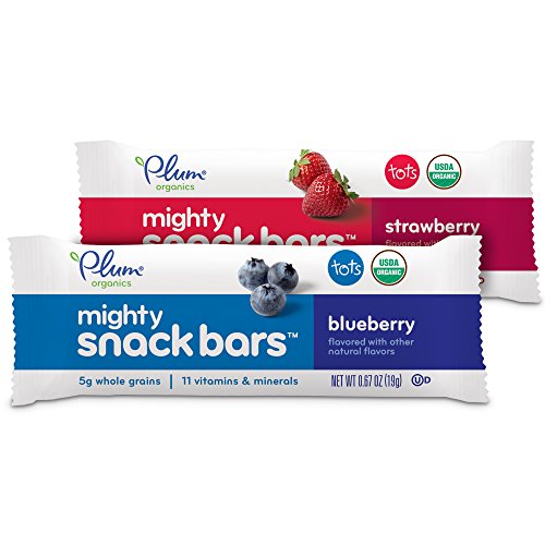 Plum Organics Sandwich Bars | Mighty Snack Bars | Blueberry and Strawberry Variety Pack | Organic Snack for Kids, Toddlers, 0.67 Ounce (Pack of 8) | The Storepaperoomates Retail Market - Fast Affordable Shopping