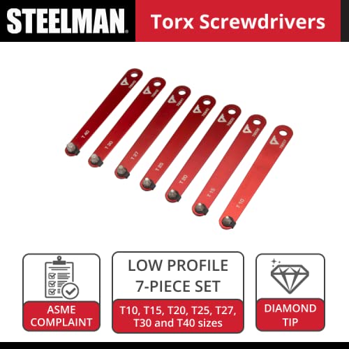 STEELMAN PRO 78936 7-Piece Diamond Tipped Low Profile Torx Screwdriver Set | The Storepaperoomates Retail Market - Fast Affordable Shopping