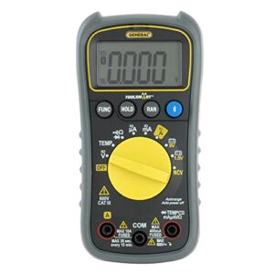 General Tools Bluetooth Connected Digital Multimeter #TS04, Auto-Ranging with NCV Detector, CAT III 600V Safety Rated