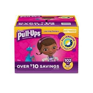 Huggies Pull-ups Training Pants for Girls (Size XL, 4T – 5T, 102 Count)