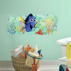 RoomMates RMK3220GM Finding Dory and Nemo Peel and Stick Giant Wall Graphic,Multicolor , Blue