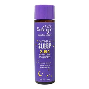 Oilogic Slumber & Sleep Essential Oil Vapor Bath Relief for Babies & Toddlers – Made with 100% Pure and Natural Blend of Essential Oils, Lavender, Chamomile – 266ml (9 fl oz)