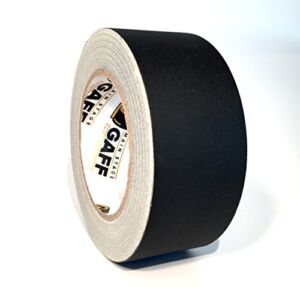 Gaffers Tape – 2 inch by 30 Yard Roll – Black – Main Stage Gaff Tape – Easy to Tear, Matte Non-Reflective Finish