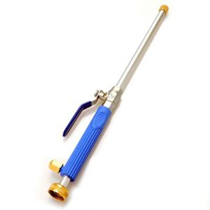 Pressure Power Washer Spray Nozzle, 18 Inch, Garden Hose Wand for Car Washing and Window Washing, Blue