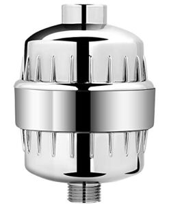 AquaBliss Multi-Stage Shower Filter w/ Replaceable Cartridge – Transform Itching, Eczema & Acne into Glowing Hair, Nails and Skin Fast. Chrome SF220