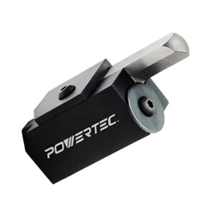POWERTEC 71036 Squaring Chisel w/Premium Grade HSS Blade | Hinge Recess Corner Wood Chiseling Tool