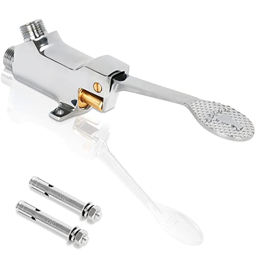 LukLoy Floor Mount Single Pedal Valve, Polished Chrome | The Storepaperoomates Retail Market - Fast Affordable Shopping