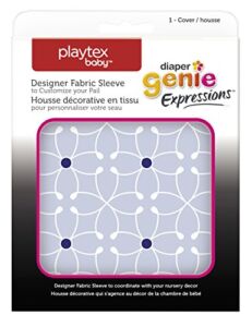 Playtex Diaper Genie Expressions Diaper Pail Fabric Sleeve, Blue Tile