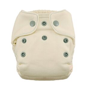 Thirsties Snap Natural Newborn Fitted, Fin Diapers