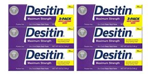 Desitin Baby Diaper Rash Maximum Strength Original Paste 4.8 oz. (6 Pack)
