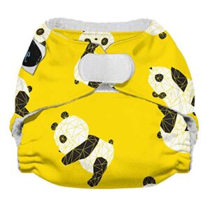 Imagine Baby Products Newborn Stay Dry All-in-One Diaper, Hook and Loop, Panda Fold