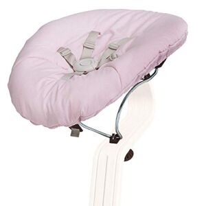 Nomi Baby Coffee with Pink Cushion, Newborn Bouncer Accessory for High Chair, Seamlessly Adjusts from Lay Flat to more Upright Position, Bouncer Seat Elevates Baby to the Height of the Table, 5.5 lb