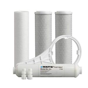 Watts Premier WP560067 Reverse Osmosis 6 Piece Replacement Water Filter Kit for 5 Stage Systems, Set, Plain