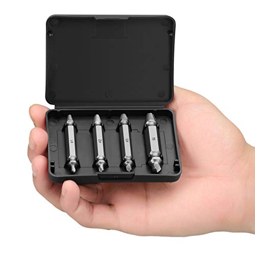 Screw X-Tractor 4 Piece Damaged Screw Extractor Kit and Stripped Screw Extractor Set. Its A HassleFree Broken Bolt Extractor and Screw Remover Set | The Storepaperoomates Retail Market - Fast Affordable Shopping