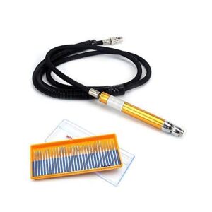1/8” Micro Pneumatic Air Pencil Die Grinder Kit,Pencil Style 52000-70,000 RPM 3mm & 2.38mm Capacity ,Engraving Tool