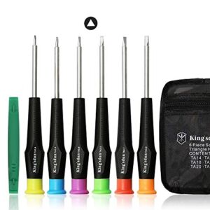 Fixinus Full Triangle Head Screwdriver Set For Electronic Toys, 7-Piece Triangle Security Screws Driver Tool Kit For Thomas McDonald’s Toy Series Repair Battery Disassemble – Toys Triangle Driver Set