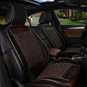 Wood Bead Car Seat Cover Cushion, Cooling & Breathing, Automotive Beaded Driver Seat Massager Cushion for Lower Back Pain