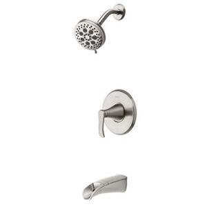 Pfister 8P8-WS2-JDSGS Jaida 1-Handle Tub & Shower Faucet with Adjustable Spray Width In Spot Defense Brushed Nickel