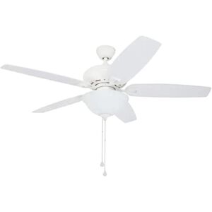 Harbor Breeze Coastal Creek 52-in White Indoor Ceiling Fan with Light Kit