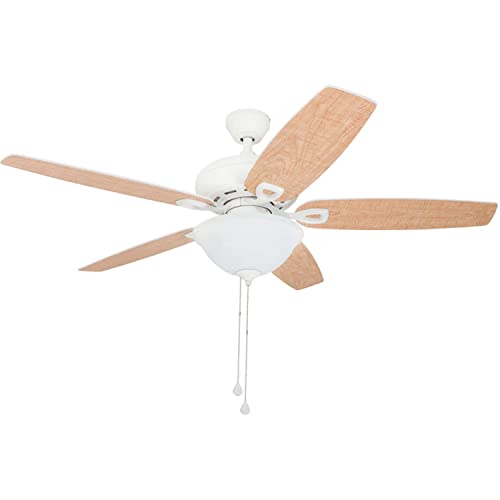 Harbor Breeze Coastal Creek 52-in White Indoor Ceiling Fan with Light Kit | The Storepaperoomates Retail Market - Fast Affordable Shopping