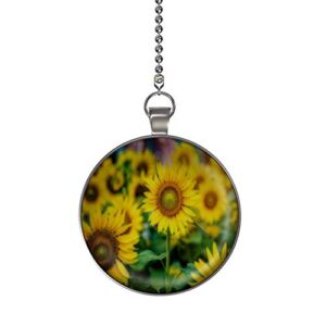 Gotham Decor The Sunflower Patch Fan/Light Pull Pendant with Chain