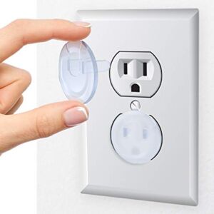Clear Outlet Covers (36-Pack) Dielectric Plastic Plugs for Electrical Power Outlets by Skyla Homes – Best Baby Proofing Wall Socket Protector Child Proof Outlet Protector – Electrical Insulation